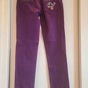 Jeans with rhinestone details